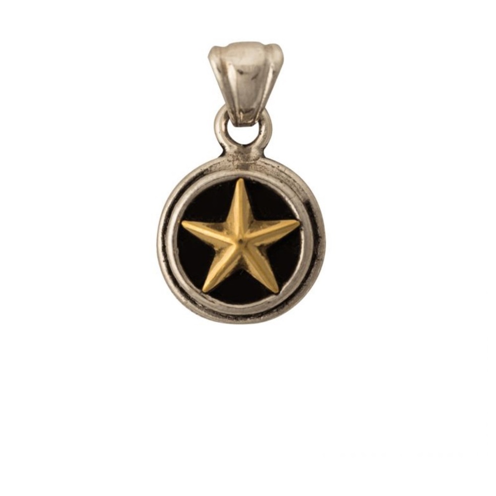 Lone Star Sterling Silver Pendant - Small - Brand New - Texas Souvenir